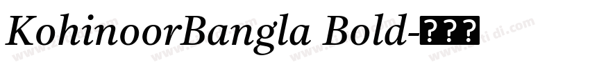 KohinoorBangla Bold字体转换